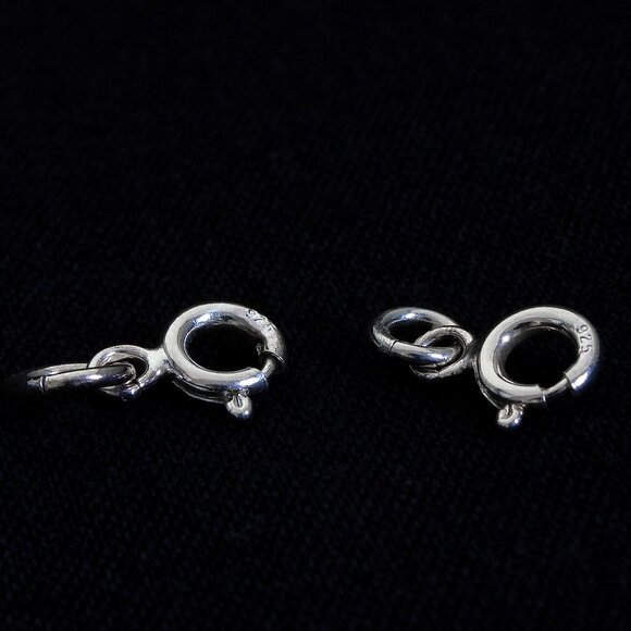 Multistrand Clasp, Sterling Silver Spring Clasp Stamped 925, 2 or 3 Strand Clasp - Picture 2 of 7